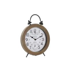 RELOJ SOBREMESA HIERRO MDF 24X5X30 BLANCO_AlexandreHouse