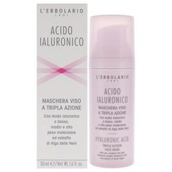 LErbolario Hyaluronic Acid Triple Action Face Mask For Unisex 1.6 oz Mask