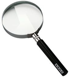 Arda Magnifying Glass, Black, 75mm