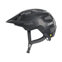 ABUS MTB-helm MoTrip MIPS - fietshelm voor een veilige instap in het mountainbiken - met impactbescherming - voor mannen en vrouwen - zwart glanzend, maat M