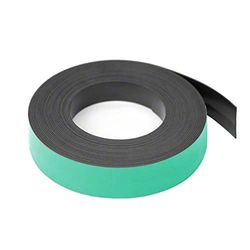 First4magnets grön 19 mm bred x 0,76 mm tjock magnetisk nätlinje Tape (5 m längd), metall, silver, 25 x 10 x 3 cm