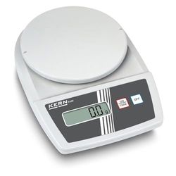 KERN Báscula de laboratorio para principiantes con enormes pesajes, gris, precisión de hasta 0,1 g, rango de pesaje de 500 g