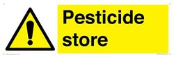 Cartello Pesticide store, 450 x 150 mm, L41