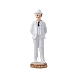 DRW Figura Jose Gregorio Costume Bianco Resina Dipinta a Mano 20 cm