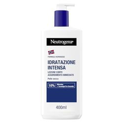 Neutrogena Formula Norvegese Lozione Corpo Idratazione Intensa, Crema corpo per 72h di nutrimento, Crema idratante corpo con 10% Glicerina, Crema corpo idratante pelle secca, 400 ml