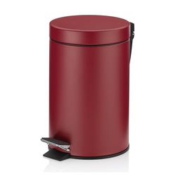 Kela, metal pedal, bathroom waste inner carrying handle, MONACO, cosmetic bin red, 3l