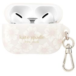 Kate Spade New York AirPods Pro Coque de Protection avec Anneau Porte-clés – Rose trémière, Compatible avec AirPods Pro 2e/1ère génération
