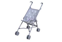 KNORRTOYS.COM 12640 - Cochecito para muñecas SIM-Royal Grey, Gris, 42 x 27 x 55 cm