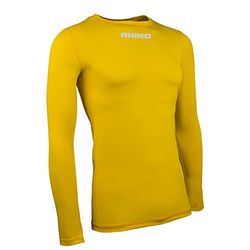 Rhino Tagless Baselayer sous-vêtement Mixte, Jaune, M