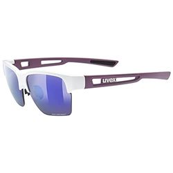 uvex sportstyle 805 CV - outdoorbril voor dames en heren - contrastverhogend - gespiegeld - pearl prestige matt/plasma - one size