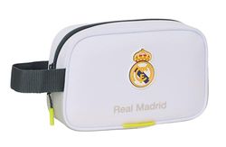 Safta Real Madrid EQUIPACIÓN 25/26 - Astuccio scolastico per bambini, ideale per diverse età, comodo e versatile, qualità e resistenza, 22 x 8 x 13,5 cm, bianco, M, casual, bianco, M, Casuale