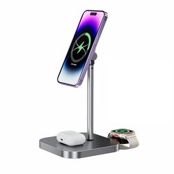 INVZI MagFree - Cargador inductivo para iPhone, iWatch, Airpods (Gray)