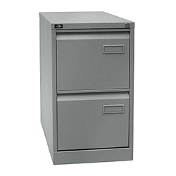 BISLEY Light Light H61101 – Armario, einbahnig, DIN A4, 2 cajones, 355 HR de Plata, 62.2 X 41.3 x 71.099999999999994 cm