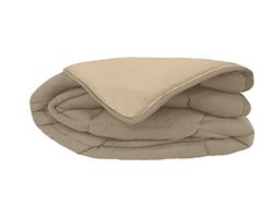 POYET MOTTE CALGARY Dekbedovertrek Polyester Taupe/Linnen