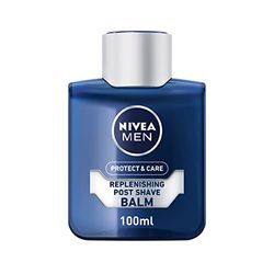 NIVEA MEN Protect & Care - Replenishing Post Shave Balm - Beard Care - Enriched With Aloe Vera & Pro-Vitamin B5 - Instant Hydration & Protection - Reduces Redness - All Skin Types - 100 ml