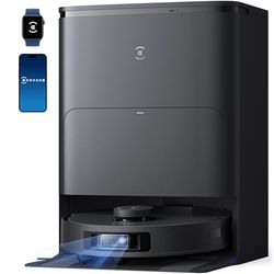 ECOVACS T30S PRO Robot Aspirapolvere Lavapavimenti, 11000Pa, Tecnologia Antigroviglio, TruEdge™ Adaptive Edge Mopping, Lavaggio con Acqua Calda, Svuotamento Automatico, Evitamento Ostacoli con AI