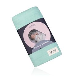 lionelo Bamboo Swaddle Muslin Baby Swaddle Newborn Blanket Made of 100% Natural Bamboo Cotton, Big size 120x120cm Pleasant to the touch, Soft fabric, Absorbs moisture and unpleasant odors