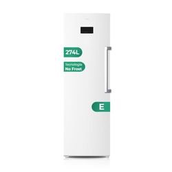 Svan Congelador Vertical Inox SCV185601ENFD. Capacidad 274 Litros, Puerta Reversible, Bajo nivel Sonoro, Eficiencia Energética Clase E