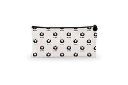 Bonamaison, Estuche de Lona con Cremallera para lápices, con impresión Digital, para Escuela, Bolsa de Lona para niños, niñas, 100% algodón, Unisex, 1 Unidad, 21 x 12 cm
