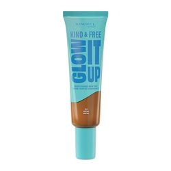 Rimmel London Kind & Free GLOW IT UP Fondotinta Idratante, 503, Mocha, Lenisce la pelle sensibile, Colorito sano e luminoso, Idrata per tutto il giorno, 30 ml