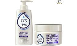 Pro Hydrate Five Very Dry Skin Bundle, Overnight Recovery Cream 150ml and Body Cream 250ml, 2 pack
