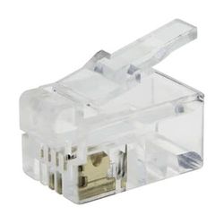 Brightium Lot de 10 fiches téléphoniques modulaires, idéales pour les installations téléphoniques et les réseaux de communication.