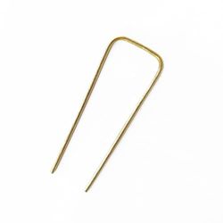 Fermacapelli per Chignon, Accessorio Capelli Lunghi in Ottone, Forcina in Metallo, Bastoncino per Capelli
