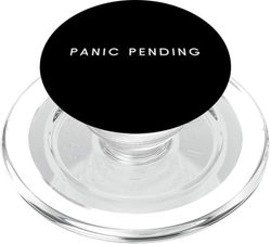 Pendiente de pánico: estado de ánimo deprimido cansado minimalista PopSockets PopGrip para MagSafe