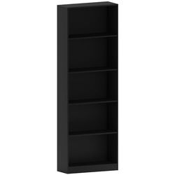 Vida Designs Home Discount Cambridge Prateleira de 5 níveis, extra grande, madeira, cor preta