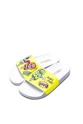 The White Brand Unisex Polo Open Teen Sandalen, Geel Neon Geel Neon Geel, 49 EU