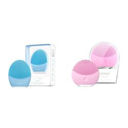 Foreo Luna 3 Piel Mixta, Cepillo De Limpieza Facial, Masajeador Facial Eléctrico & Cepillo Limpiador Facial Luna Mini 2, Accesorio De Viaje, Masajeador Facial Eléctrico,Pearl Pink