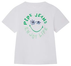 Pepe Jeans Oda T-shirt voor meisjes, wit (wit), 12 jaar, wit, 12 Jaren