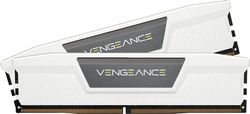 Corsair VENGEANCE DDR5 32 GB (2x16 GB) 5600Mhz C36 Memoria per Desktop (Regulación de Voltaje a Bordo, perfiles XMP 3.0 Personalizados, Factor de Forma Compacto, Optimizadas para Intel) Blanco