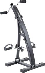 TechFit Mini bicicleta de recuperação com manivela dupla ajustável, adequada para exercitar pés e braços, monitor LCD incorporado