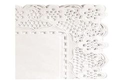 Garcia de Pou Rectangular Doilies, 30 x 18 cm, Paper, White, 30 x 18 x 30 cm