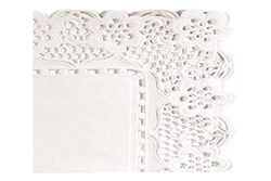 Garcia de Pou Rectangular Doilies, 30 x 18 cm, Paper, White, 30 x 18 x 30 cm