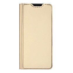 BRAND SET Funda Honor 20 Lite,Funda de Cuero con Tapa Plegable,Material de PU con función de Soporte Hebilla magnética Invisible Funda Ultrafina para teléfono móvil para Honor 20 Lite-Oro