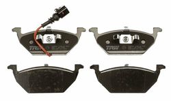 TRW GDB1658 Conjunto de 4 pastilhas de travão para Seat Leon II (1P1) 2005-2013 eixo dianteiro e outros veículos