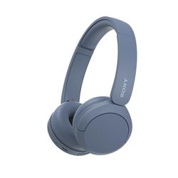 Sony WH-CH520 trådlösa Bluetooth-hörlurar - upp till 50 timmars batteritid med snabbladdning, On-ear-stil - Blå