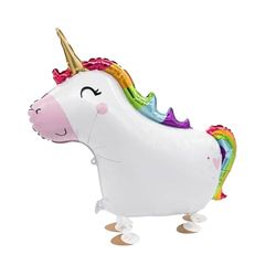 Amscan 9915928 - Ballon qui marche Unicorn Foil Falloon 81cm 62cm