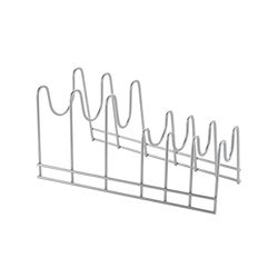 Metaltex Lido panela de tampa plana 28 x 16 x 14 cm, metal, prata, 14 x 16 x 28 cm