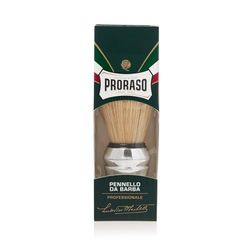 Proraso Pincel de barbear, pincel profissional de cerdas naturais para cuidado com barba, para usar durante o barbear com uma espuma de barbear homem