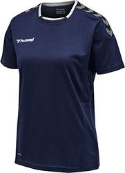 hummel Femme Hmlauthentic Poly Jersey pour Femme S/S Maillot, Marine, XS EU