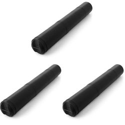 Kathay Tube porte-plans, Plastique, Noir, De 45cm a 70cm. Diámetro 60mm (Lot de 3)