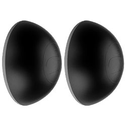 cyclingcolors 2x fermaporta adesivo paracolpi per maniglia nero 31mm proteggi muro protezione universale