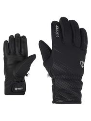 Ziener Karoi - Guanti da sci da donna, per sport invernali, Primaloft, antivento, molto caldi, colore nero, 6,5
