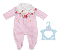 Baby Annabell Romper Pink - To Fit 43cm Dolls - Set Includes Supersoft Pink Romper and clothes hanger - Suitable for children aged 3+ years - 706817