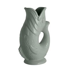 Wade Fish Jug, Earthenware, Iconic UK Heritage, Made in Stoke-on-Trent, 0.6L, Sage Green