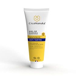 CicaManuka - Dentifrice anti-tartre au miel de Manuka IAA15+ Réduit la formation du tartre Certifié Bio 75ml