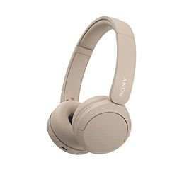 Sony WH-CH520 | Cuffie Wireless, Connessione Multipoint, con Microfono, Fino a 50 ore di durata della batteria con Ricarica rapida - Beige